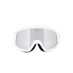Shiny White Frame High Silver Lens Snow Goggle