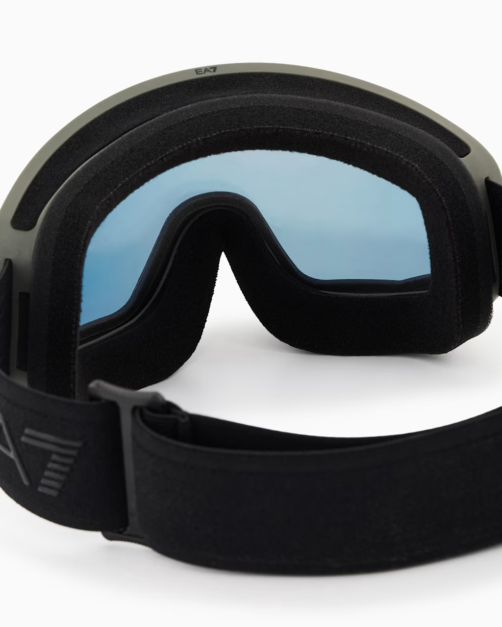 Matte Military Green Frame Mirror Orange Lens Snow Goggle