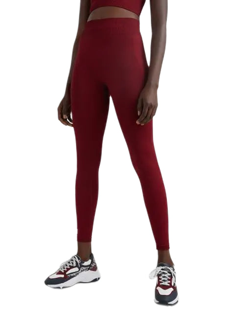 Womens Mid Rise Plain Seamless Tight