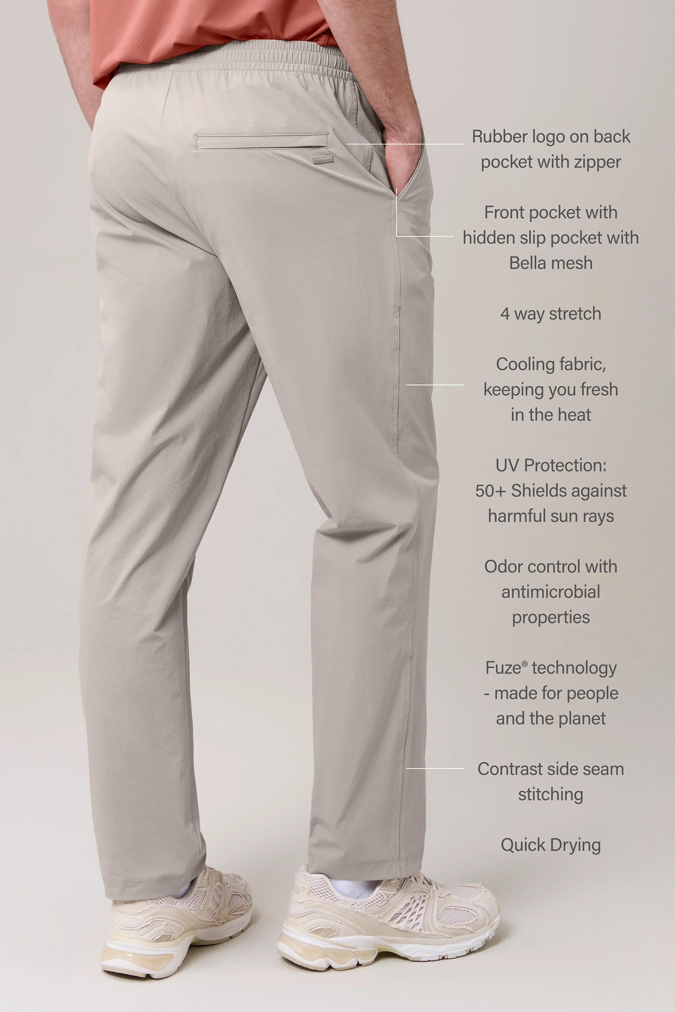 Mens Vincent Technical Jogger Pants