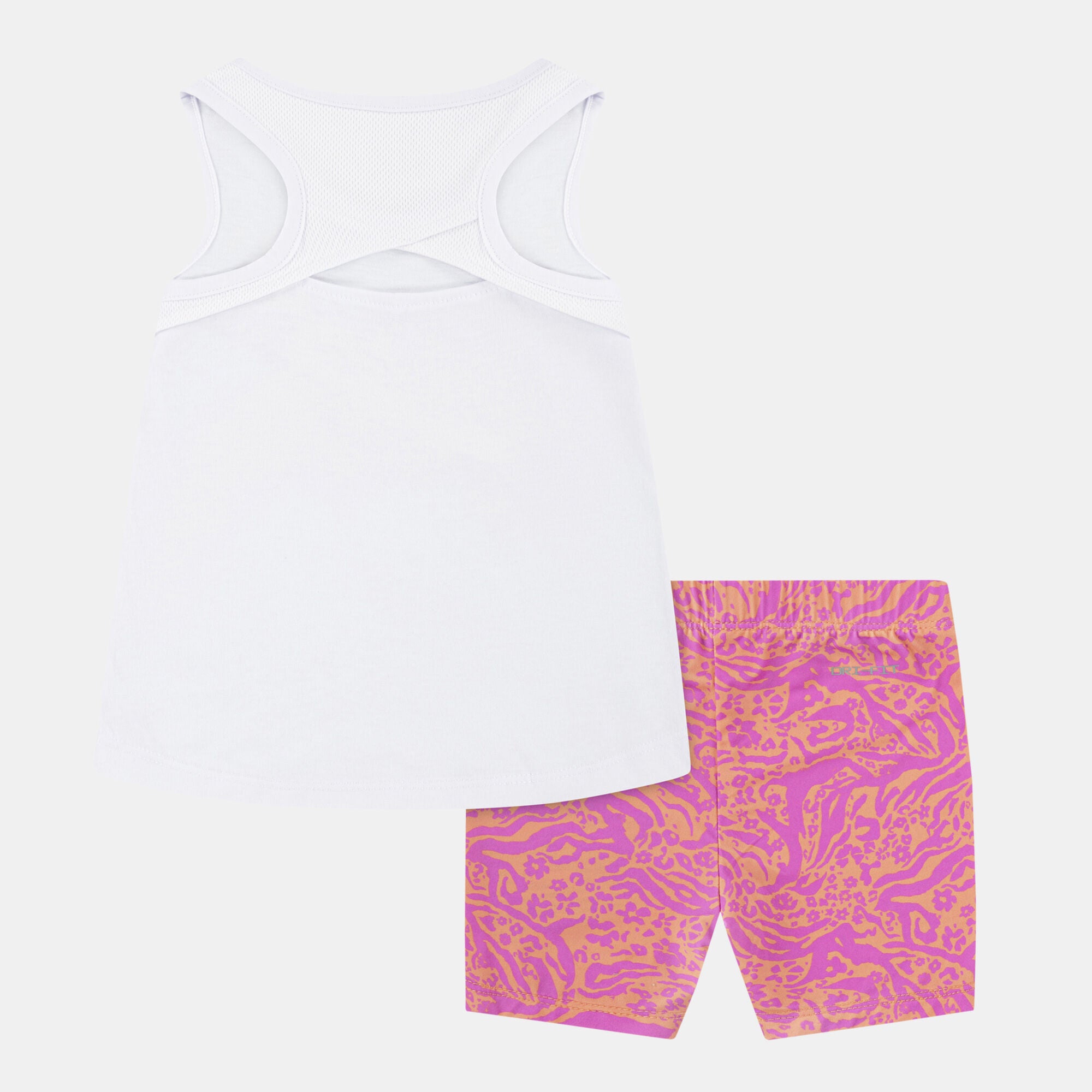 Girls Wild Flower All Over Printed Bike Short Set