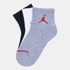 3 Pack Kids Jordan Jumpman Quarter Socks