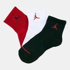 3 Pack Kids Jordan Jumpman Quarter Socks