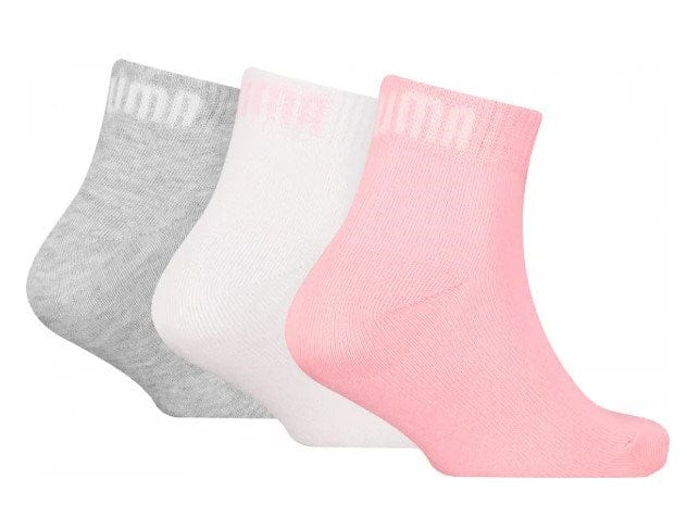3 Pack Kids Plain Quarter Socks