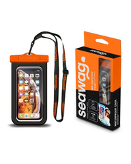 Waterproof Case For Smartphone Black and Orange