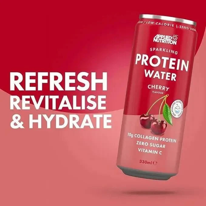 Sparkling Protein Water Cherry 330 Milliliters