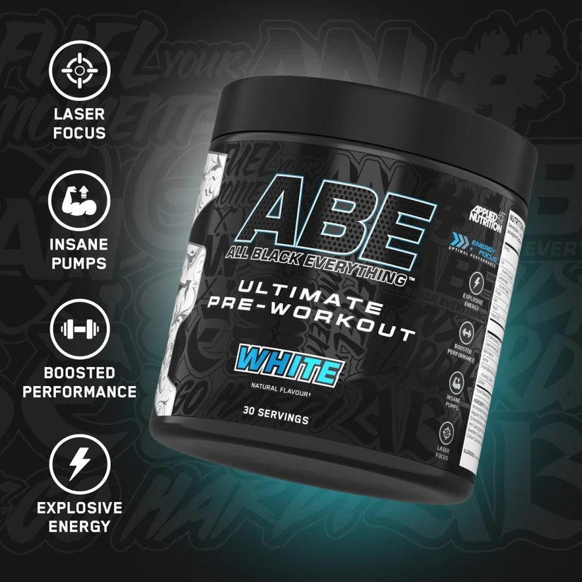 ABE Pre-workout Powder White 375 Grams
