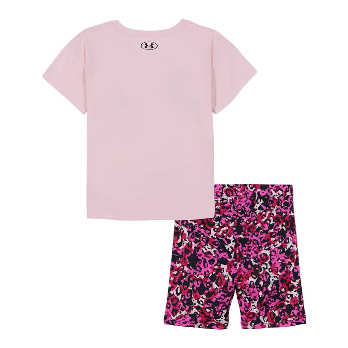 Girls Performance Printed T-Shirt Short Set