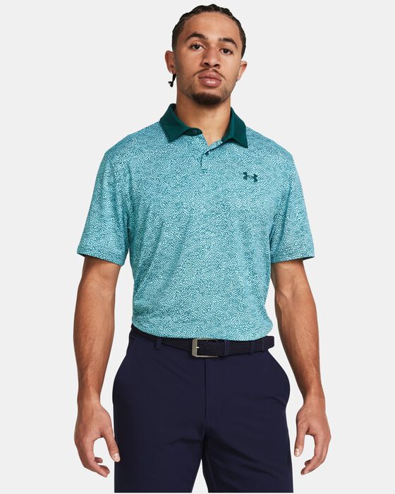 Mens T2G Printed Golf Polo Shirt
