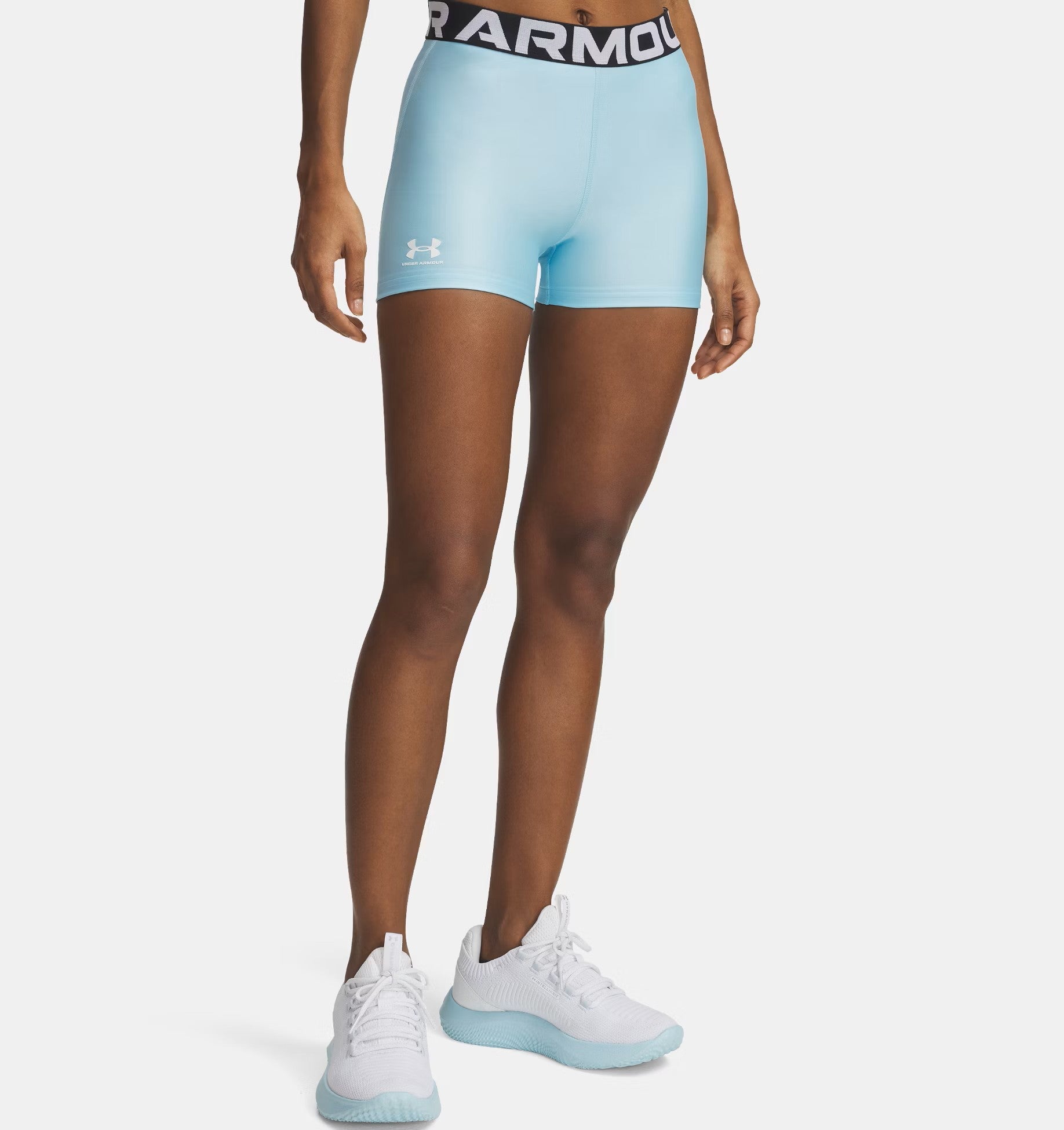Womens Heat Gear Fitted 3" Shorts