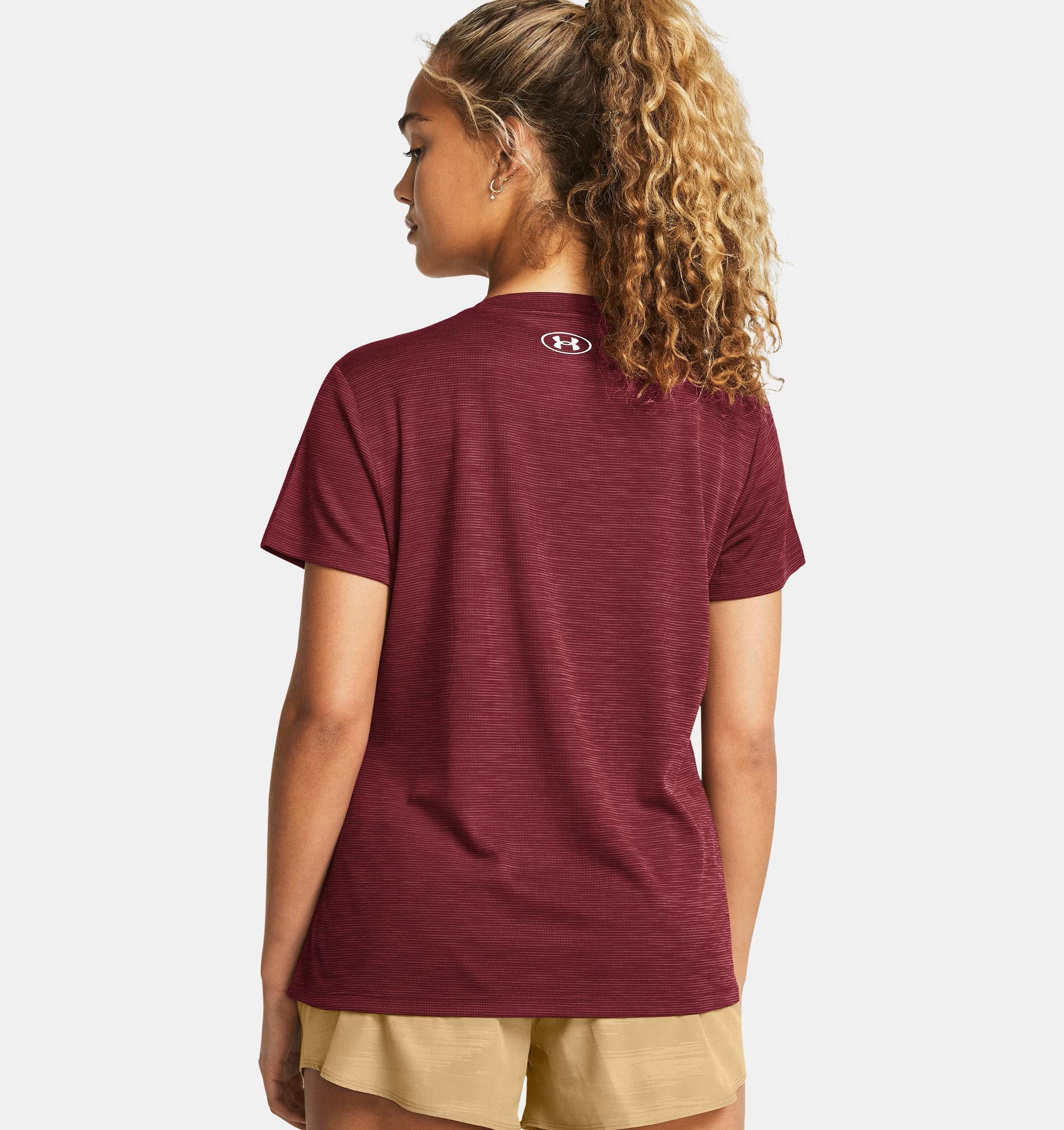 Womens Tech Textured Short Sleeve T-Shirt