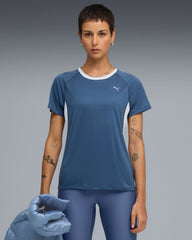 Womens Run Velocity Short Sleeves Tees