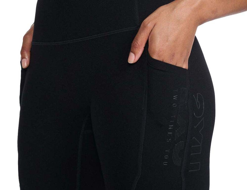 Womens HI-Rise Stash Compression Bike Shorts