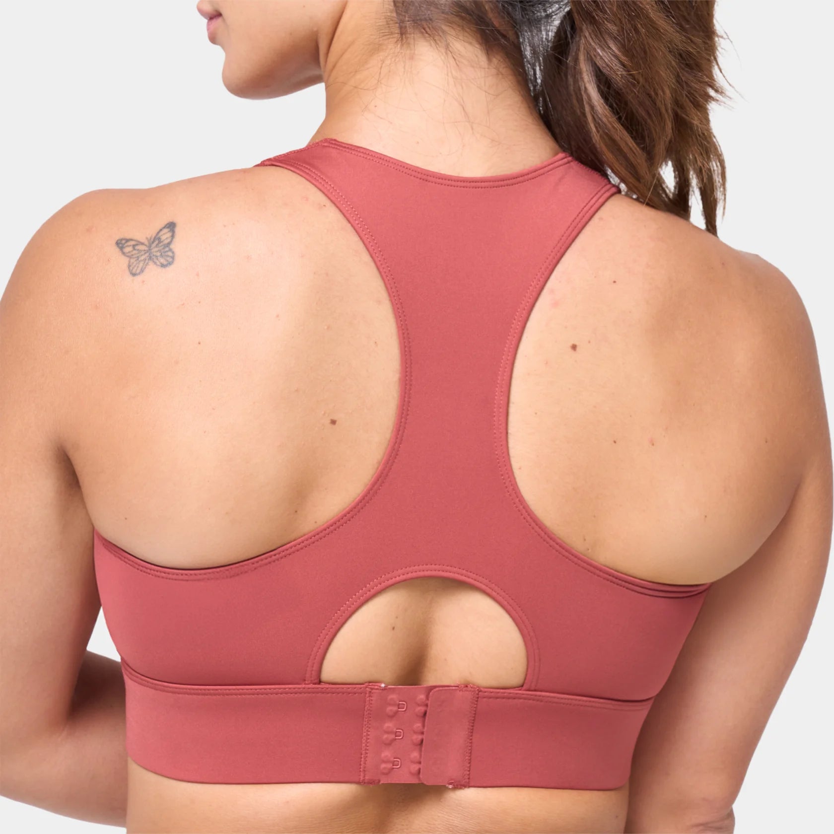 Womens Essential Racerback High Impact Sports Bra