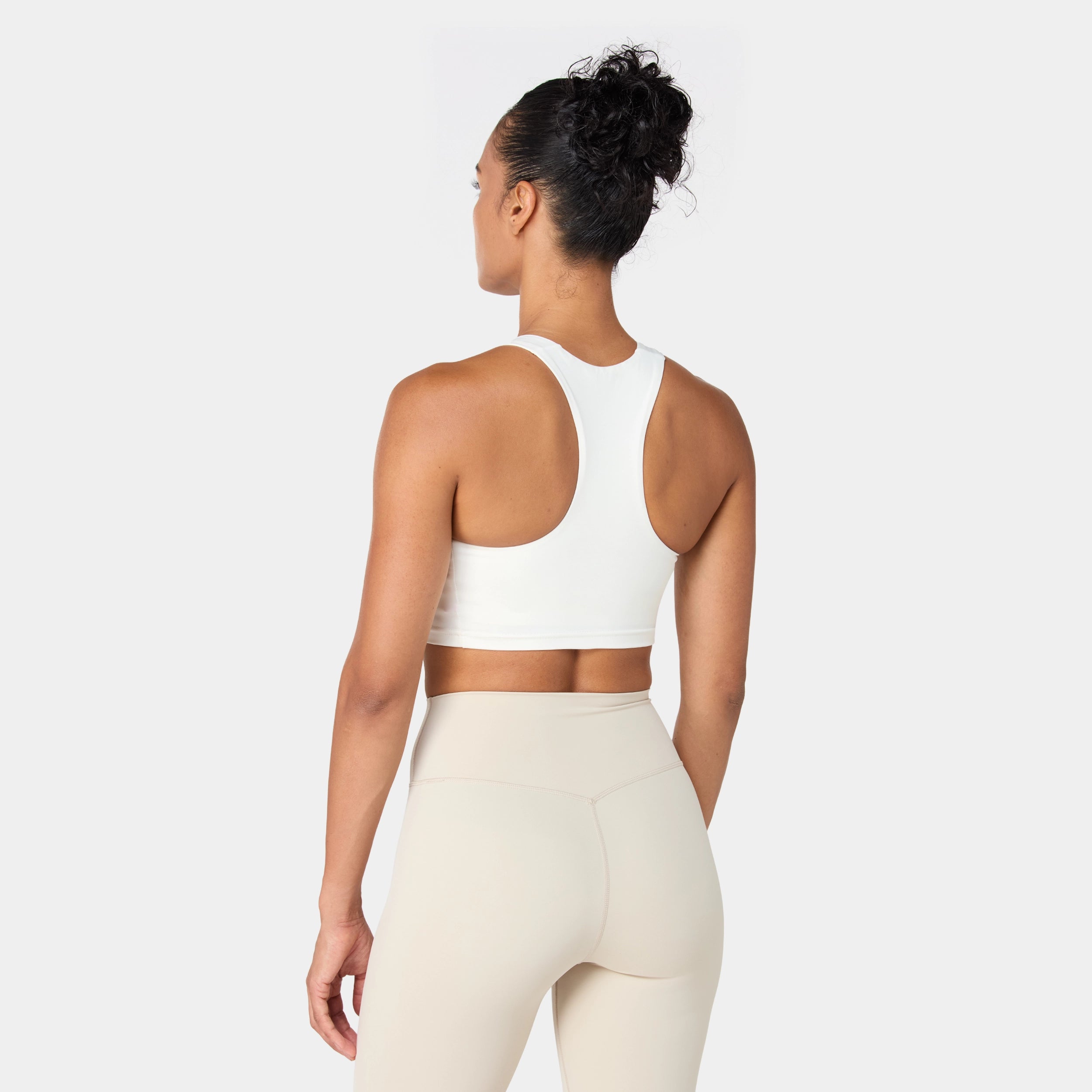 Womens Essential Racerback Brami Medium Impact Sports Bra