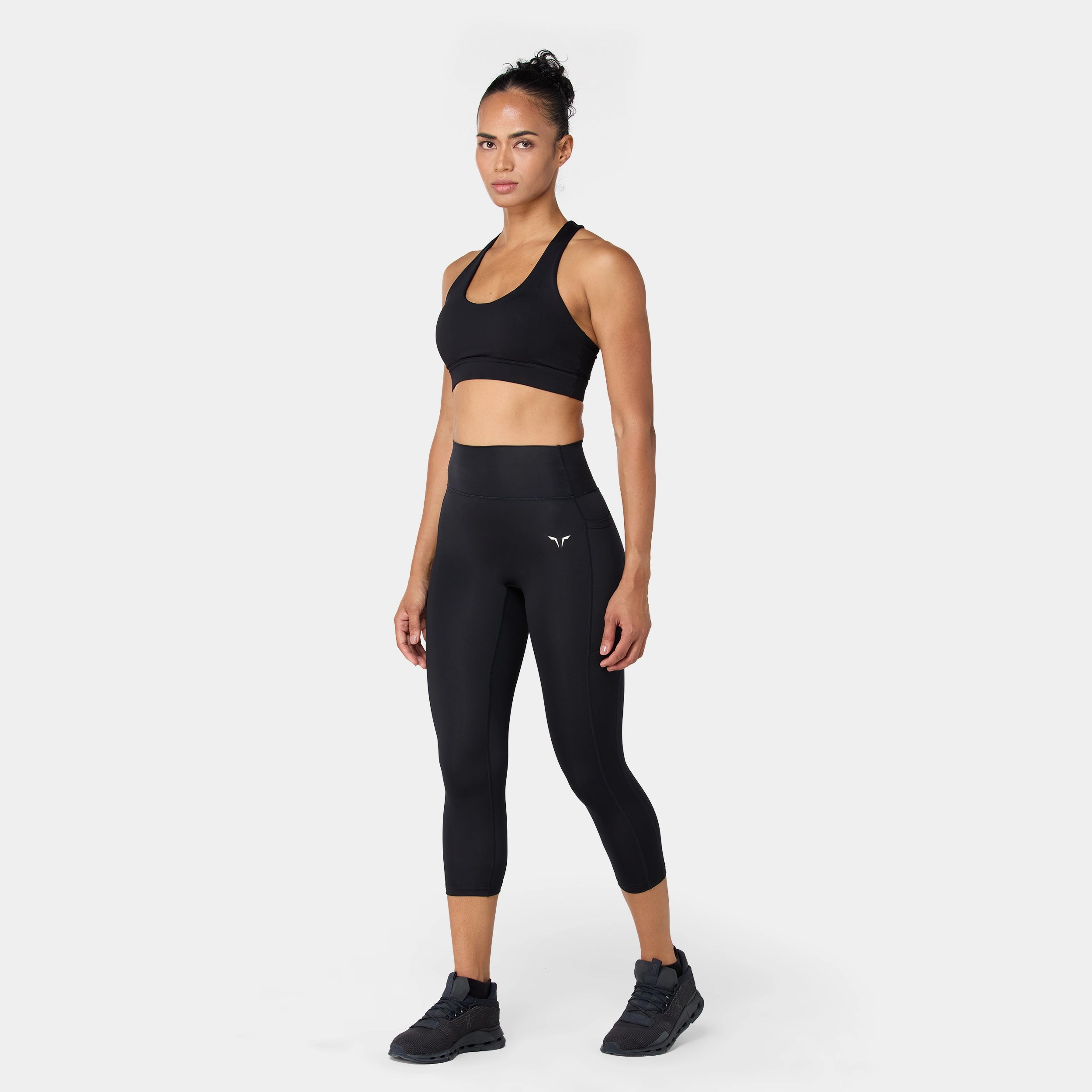 Womens Essential Anti Camel Toe High Waist 7/8 Tight