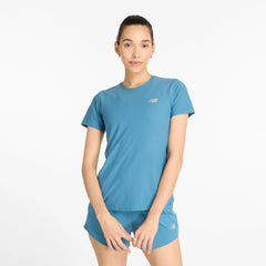 Womens Running Jacquard Slim Short Sleeve T-Shirt