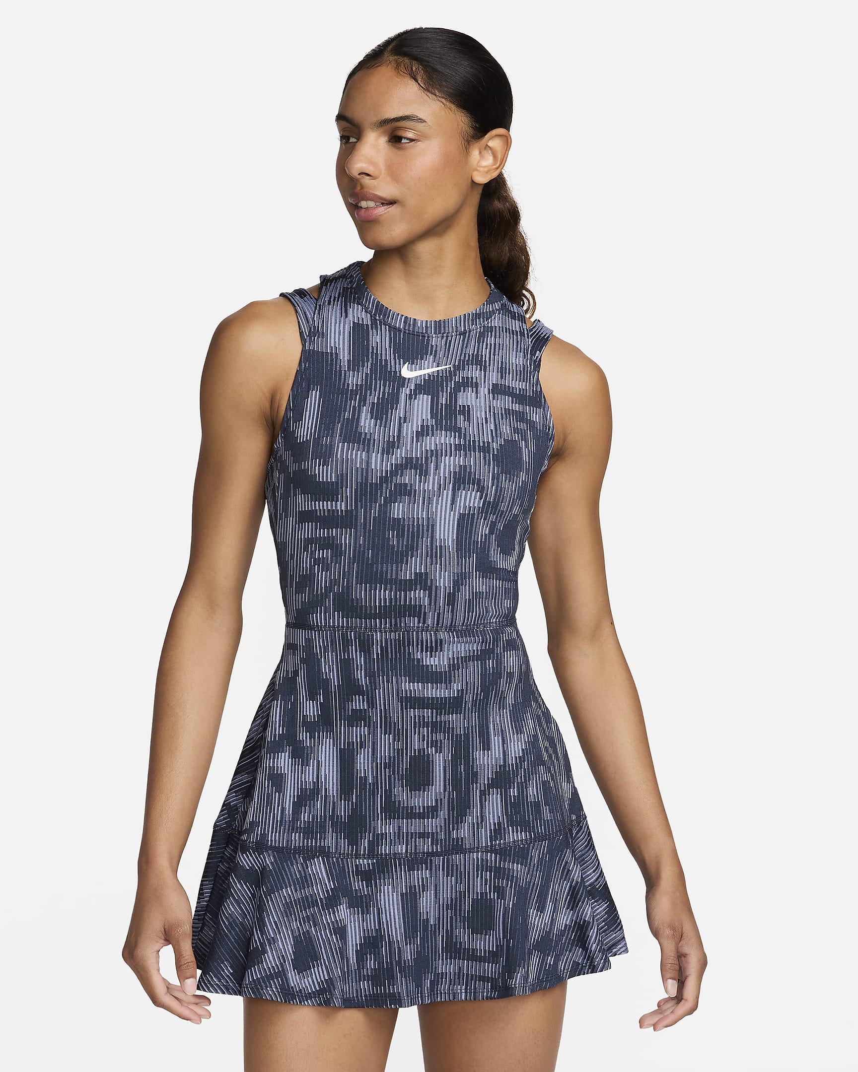 Womens Tennis Dri-Fit Court All Over Print Slam Dress