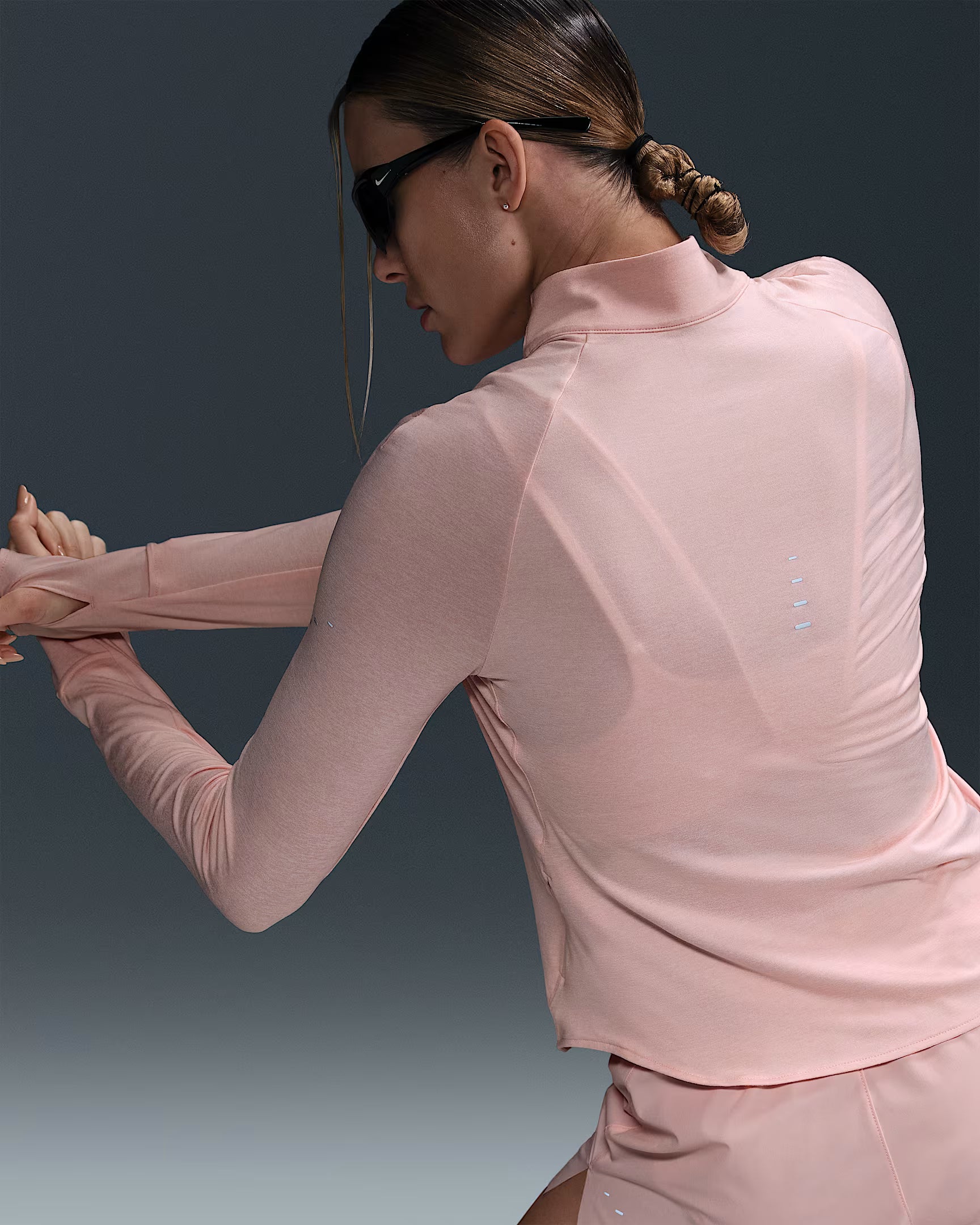 Womens Dri-Fit Swift Half Zip Longsleeve