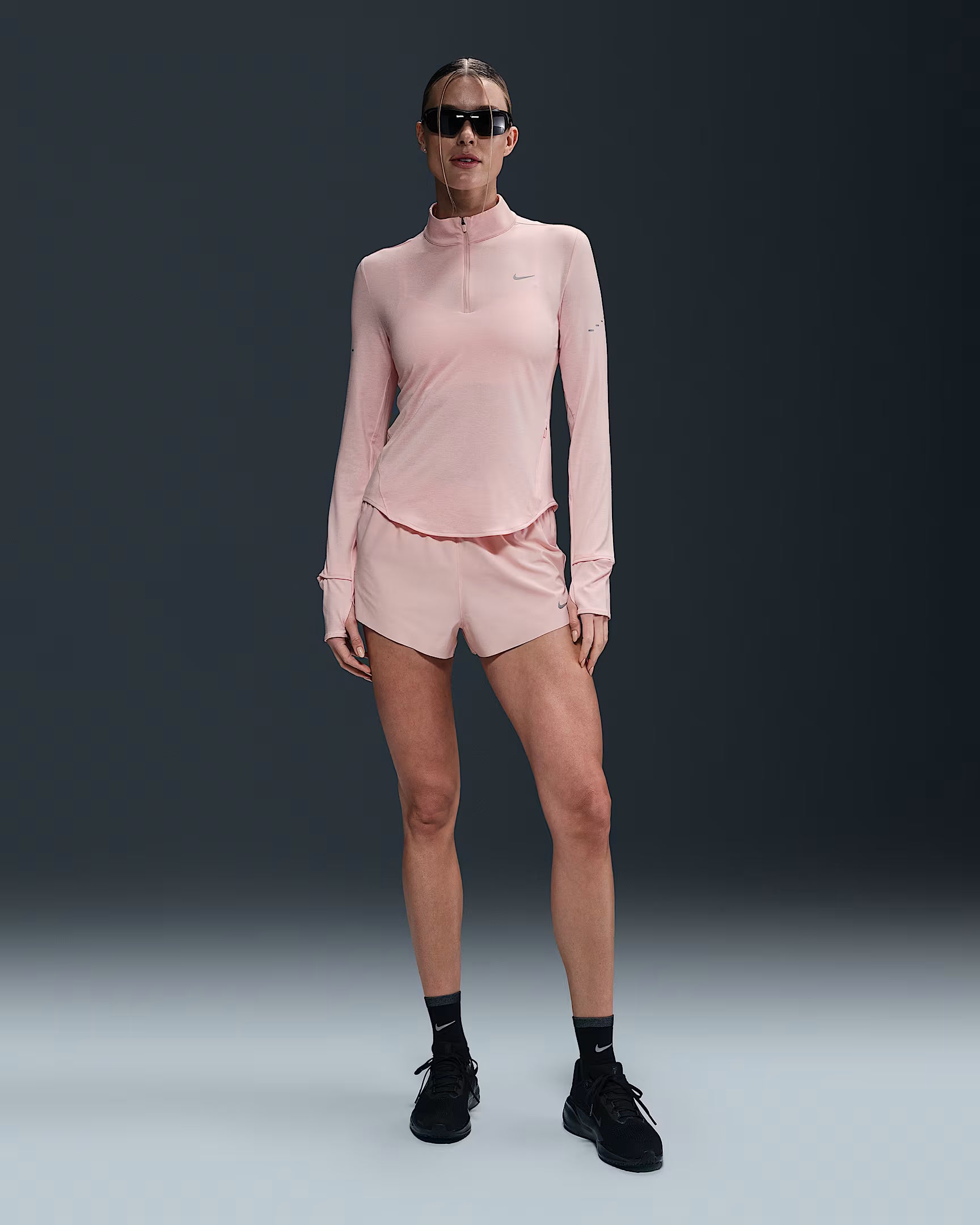 Womens Dri-Fit Swift Half Zip Longsleeve