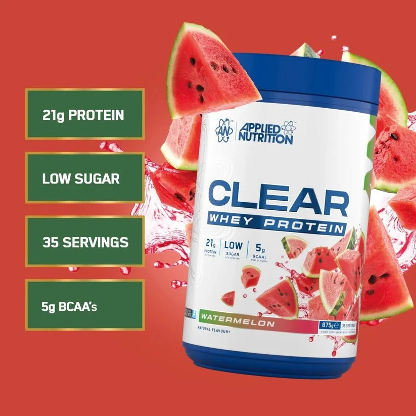 Clear Whey Protein Powder Watermelon Splash 875 Grams