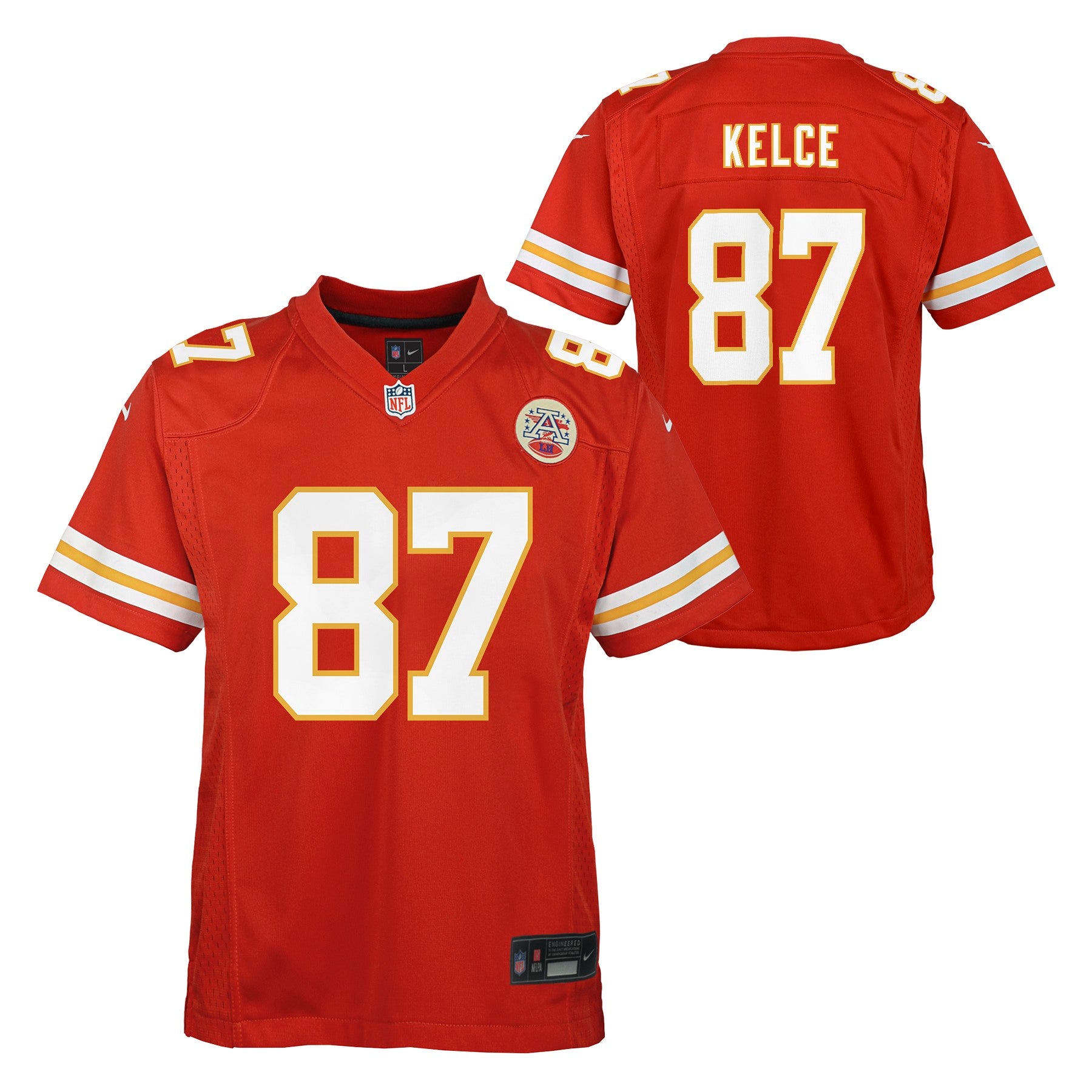 Junior Kansas City Chiefs Travis Kelce Home Jersey