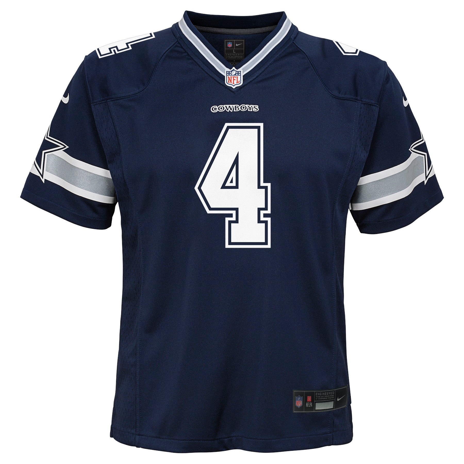 Junior Dallas Cowboys Dak Prescott Game Replica Jersey