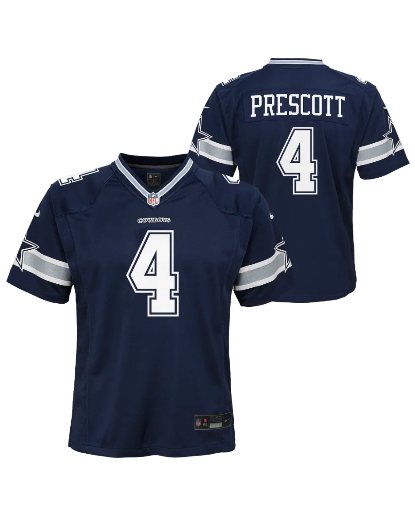 Junior Dallas Cowboys Dak Prescott Game Replica Jersey