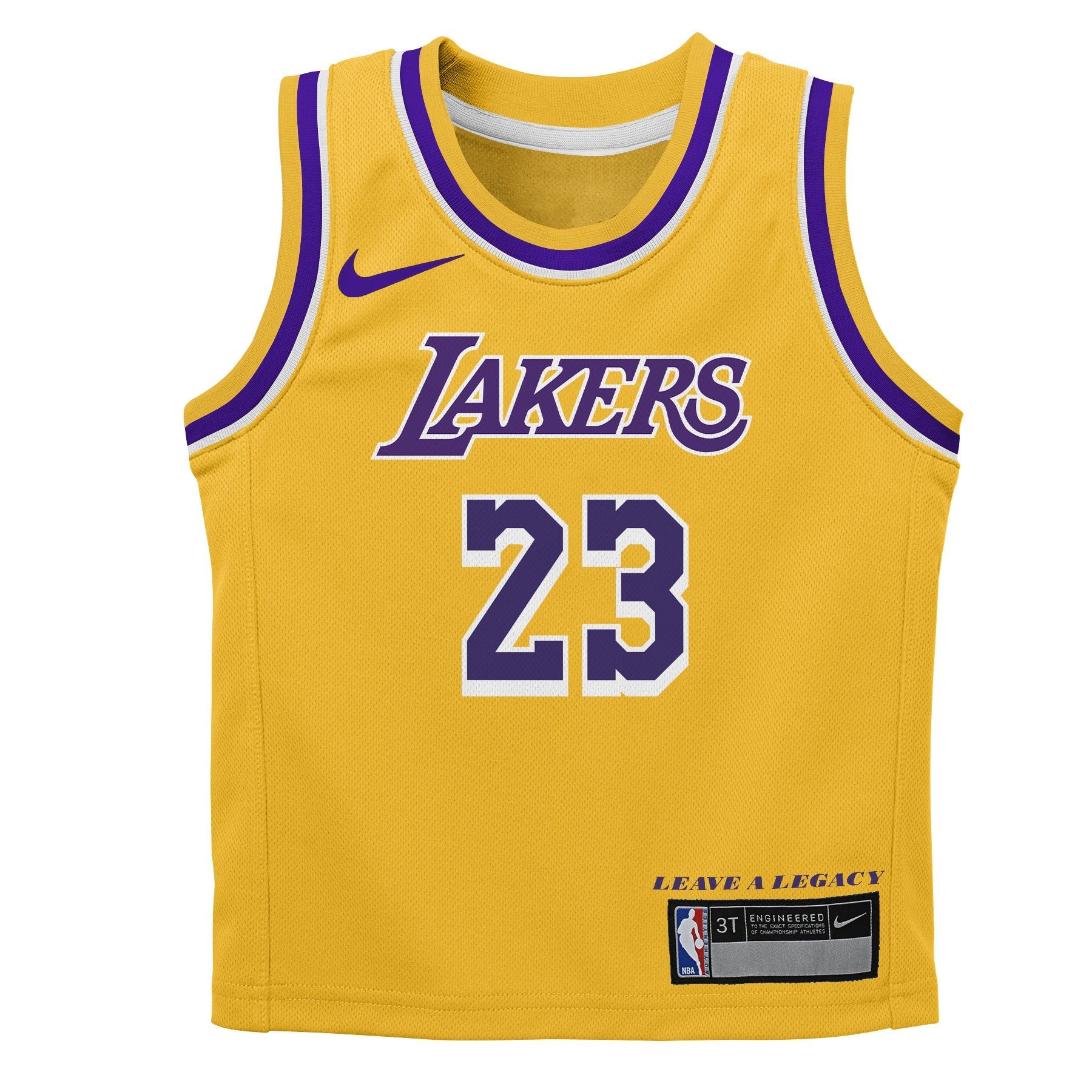 Kids Los Angeles Lakers Lebron James Icon Replica Jersey Set