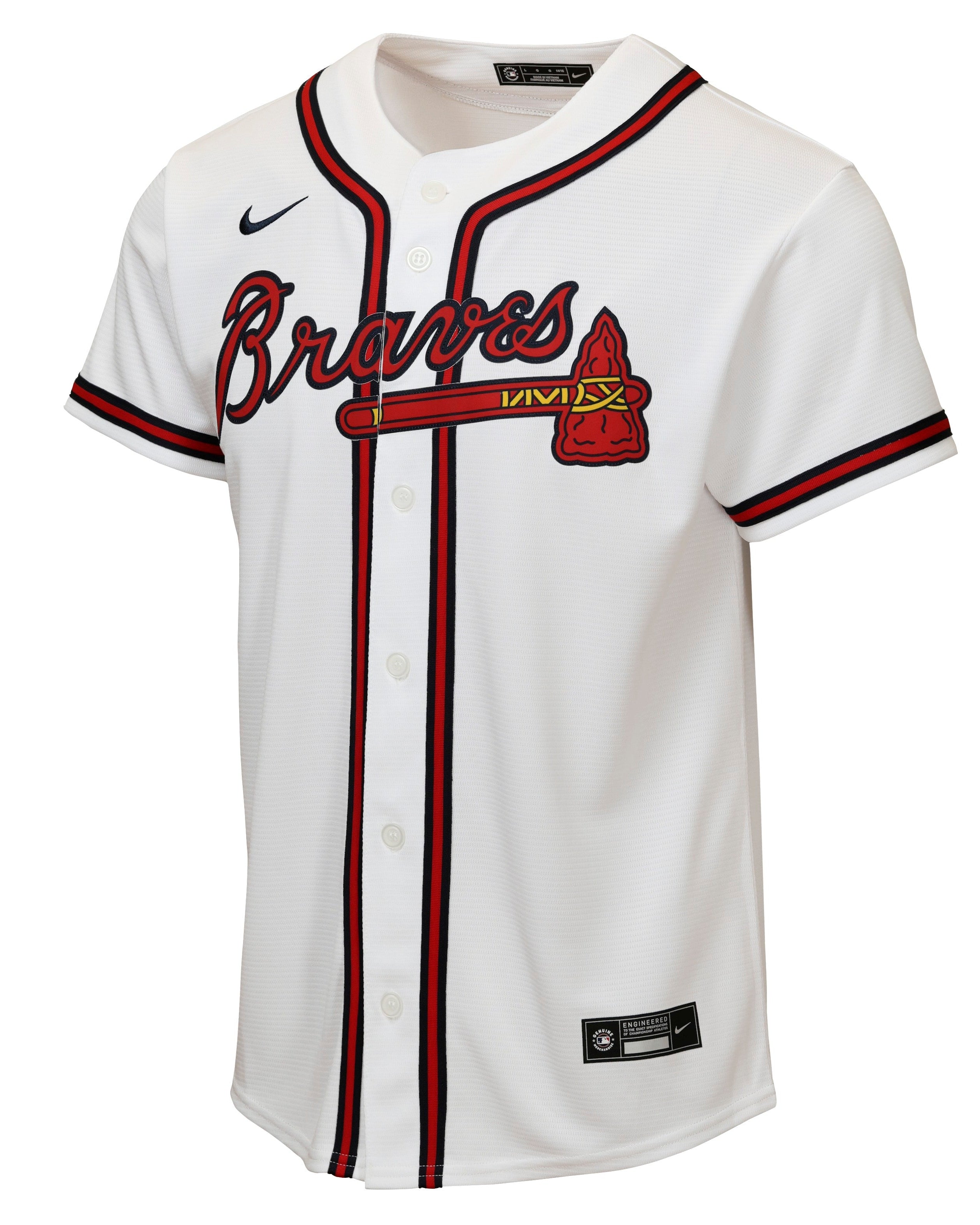 Junior Atlanta Braves Home Replica Jersey