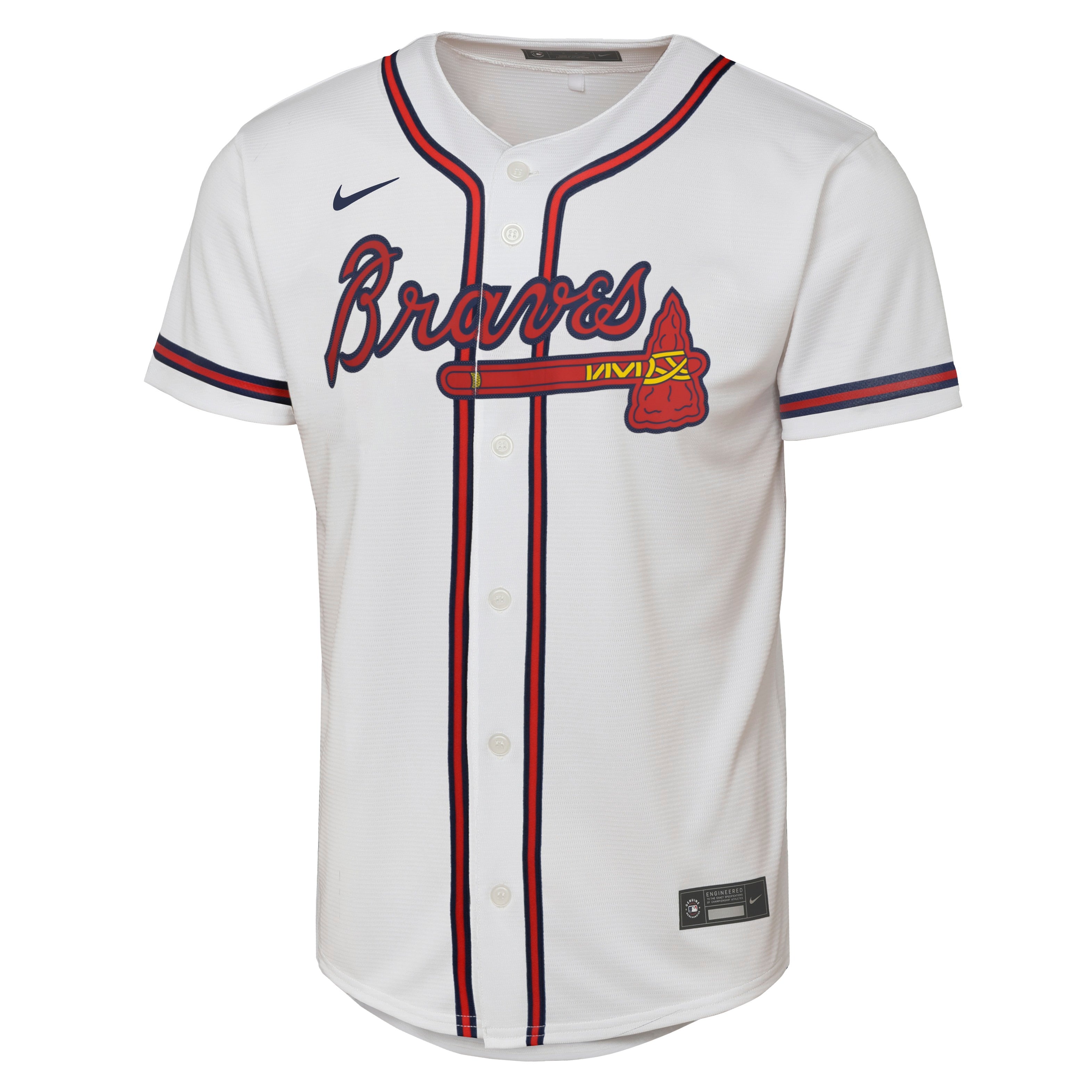 Junior Atlanta Braves Home Game Jersey