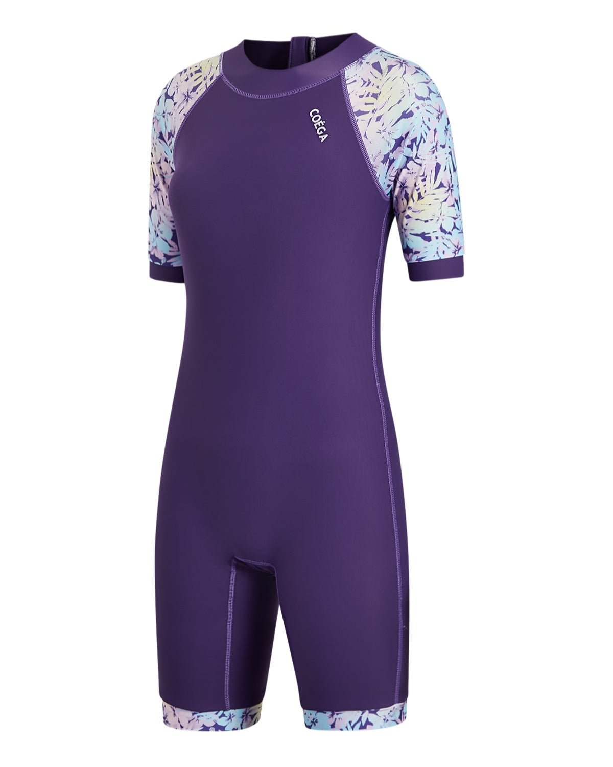 Girls Floral Rainbow One Piece Suit