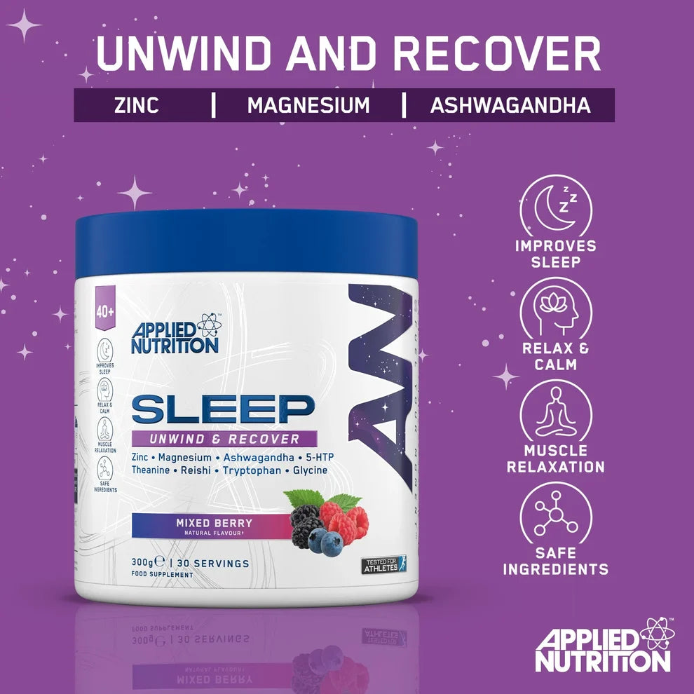 Sleep Unwind And Recover Powder Mixed Berry 300 Grams