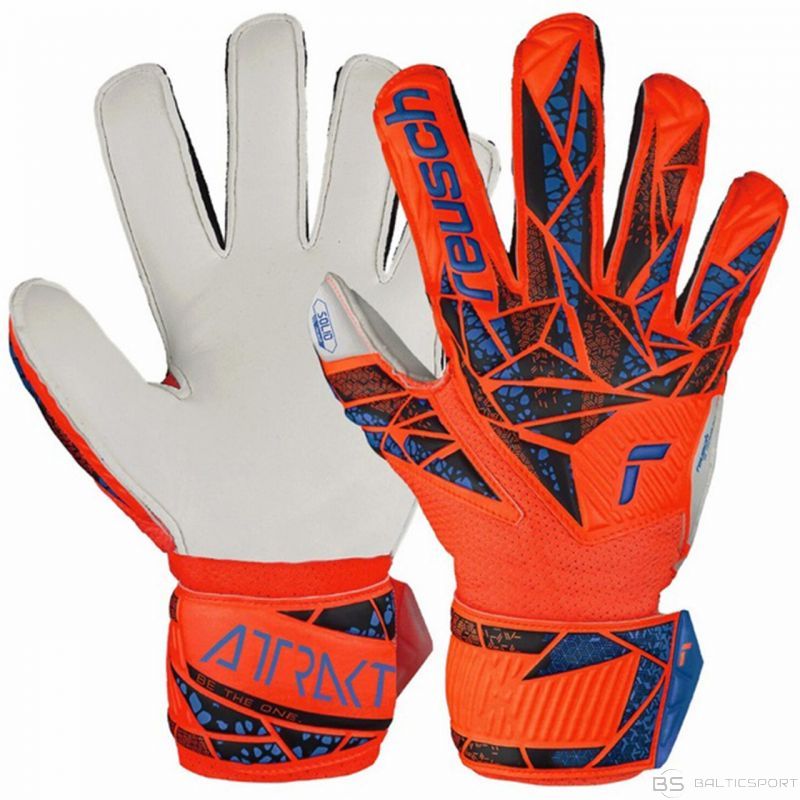 Junior Attrakt Solid Finger Support Goalkeeper Gloves