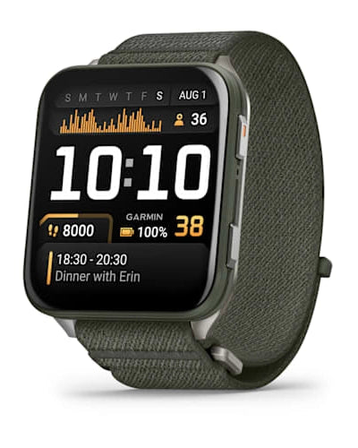 Venu X1 Moss With Titanium Case And Moss Nylon Band