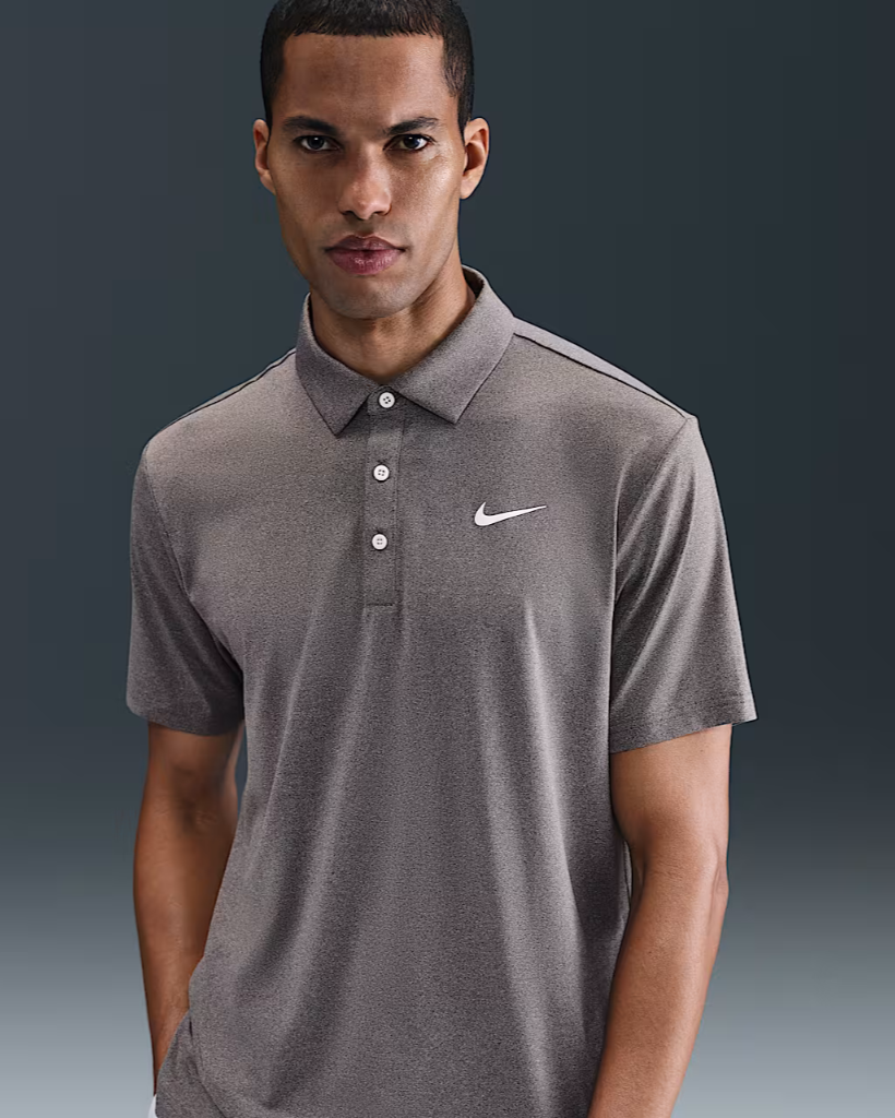 Mens Dri-Fit Tour Heather Golf Polo