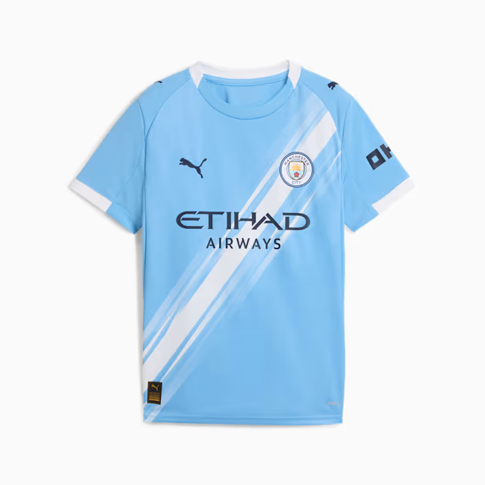 Junior Manchester City Home Replica Jersey 25/26