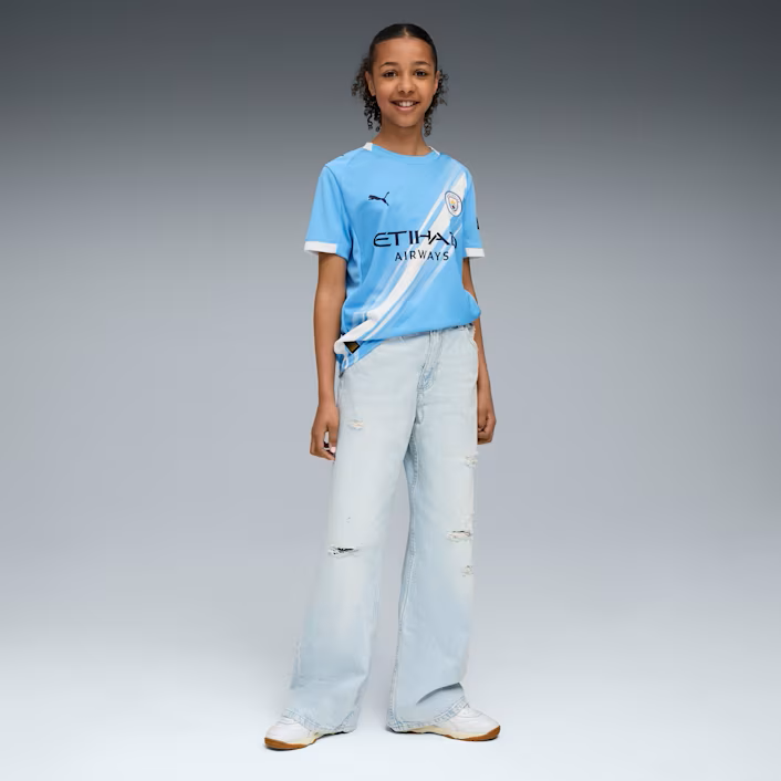 Junior Manchester City Home Replica Jersey 25/26