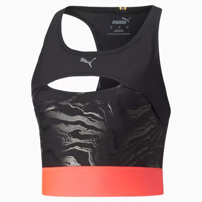 Womens Running Cutout Fitted Crop Tank