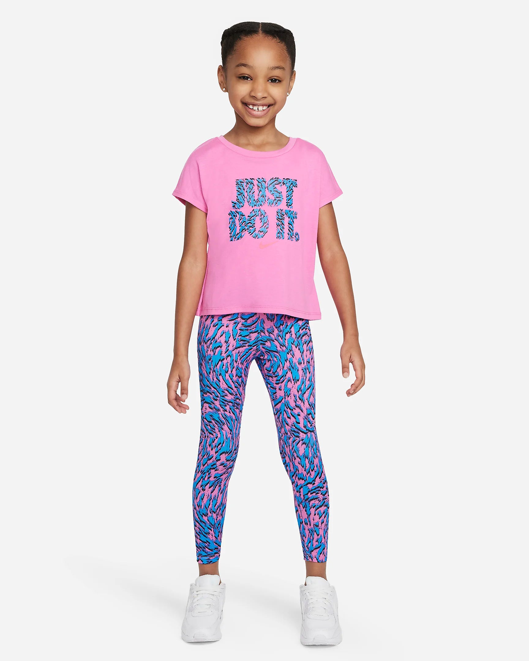 Girl Performance All Over Print T-Shirt Tight Set