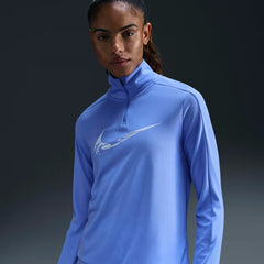 Womens Running Dri Fit Swoosh Half Zip Long Sleeve T-Shirt