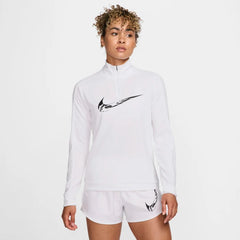 Womens Dri-Fit Swoosh Half Zip Long Sleeve T-Shirt