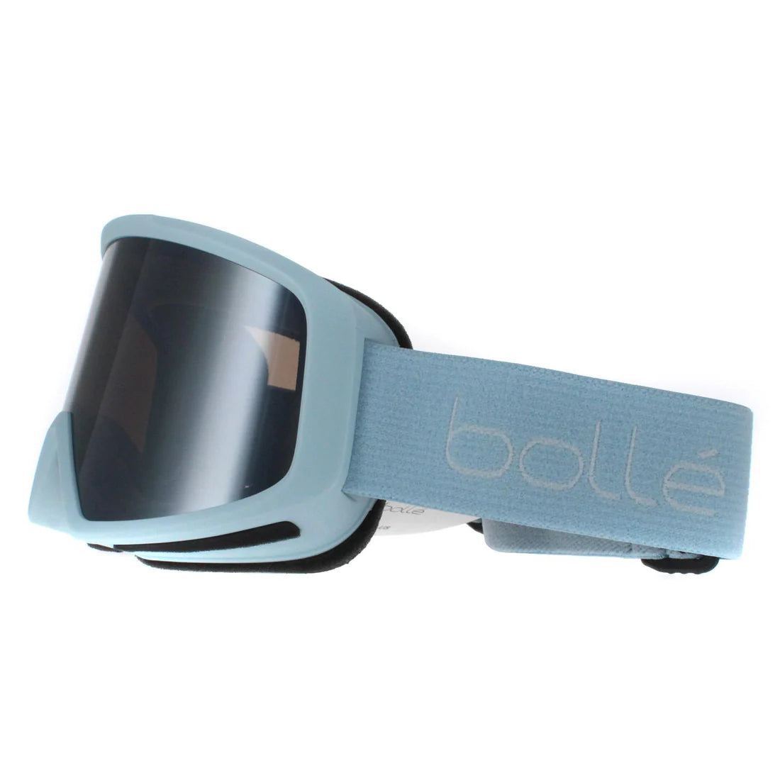 Bedrock Plus Blue Matte Band Black Chrome Lens Ski Goggle