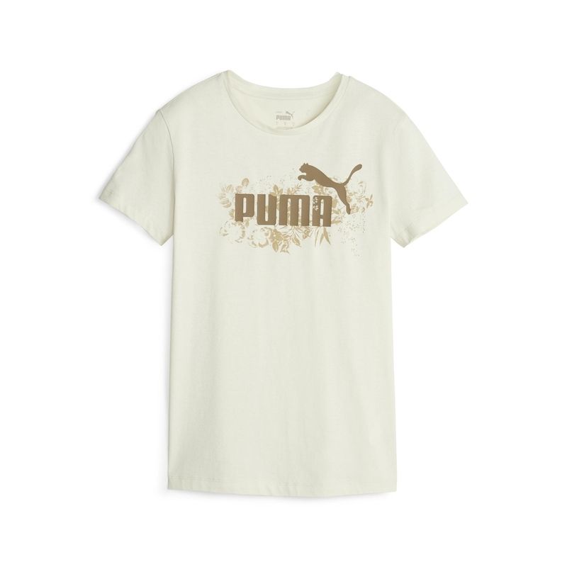 Womens Flower Nostalgia Graphic Short Sleeve T-Shirt