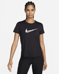 Womens Dri-Fit One Swoosh Logo Short Sleeve T-Shirt