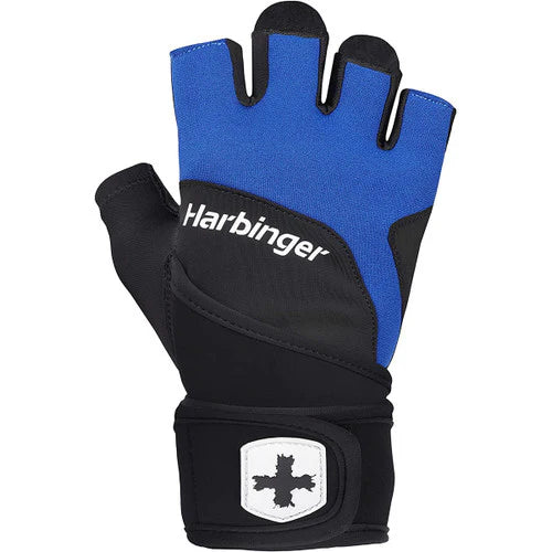 Training Grip Wrist Wrap 2.0 Blue Fitness Gloves