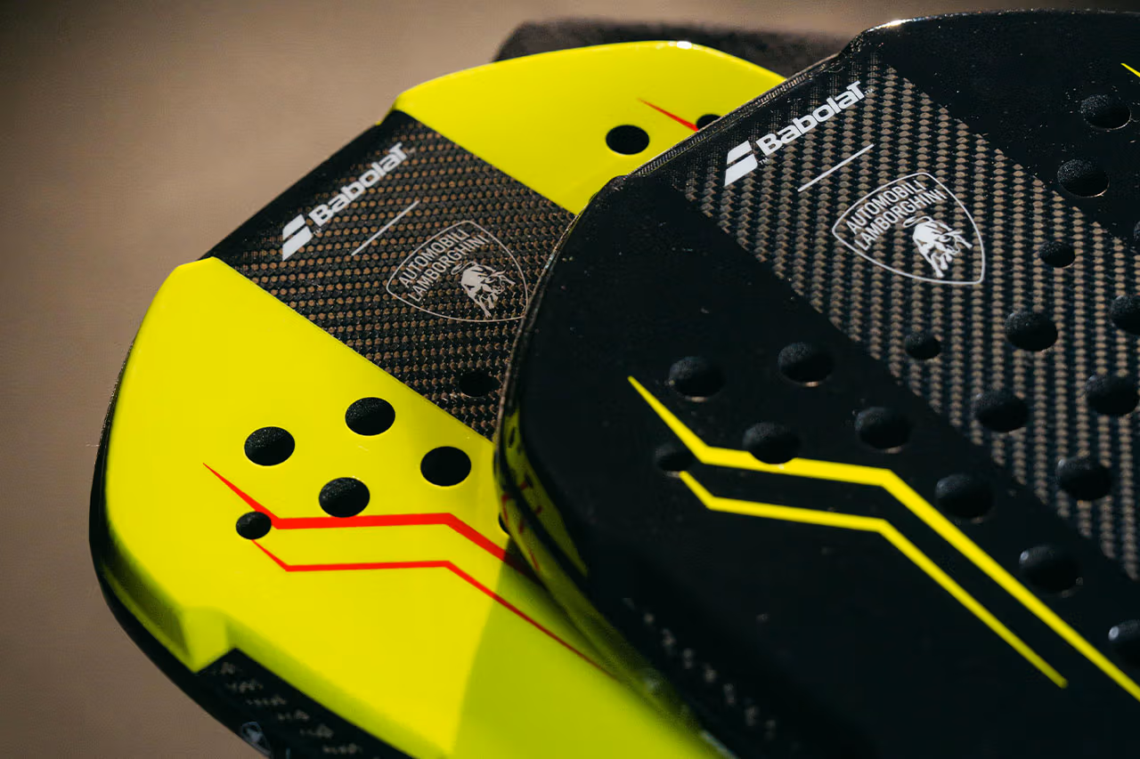 Lamborghini Yellow Red Padel Racket