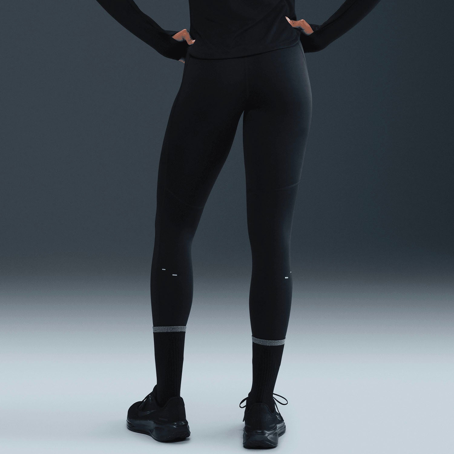 Womens High Waist 7/8 Running Leggings