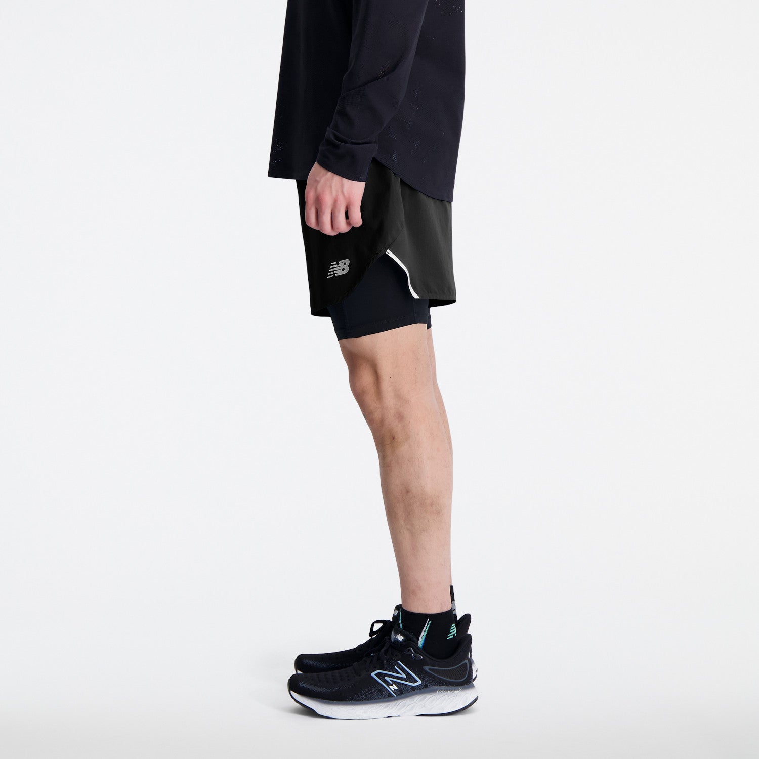 Mens Q-Speed 5 Inch 2 In 1 Short