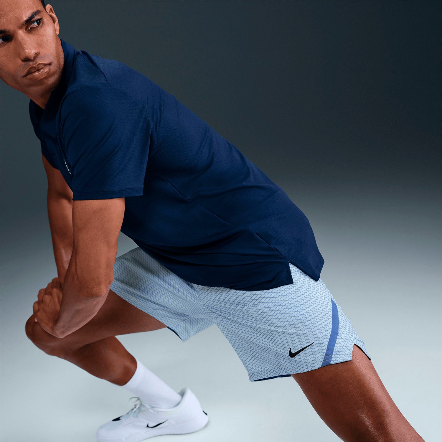 Mens Dri-Fit Victory AOP 7 Inch Tennis Short